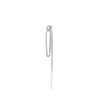 Gucci Hoop & Chain Single Earring Silver In Metallic