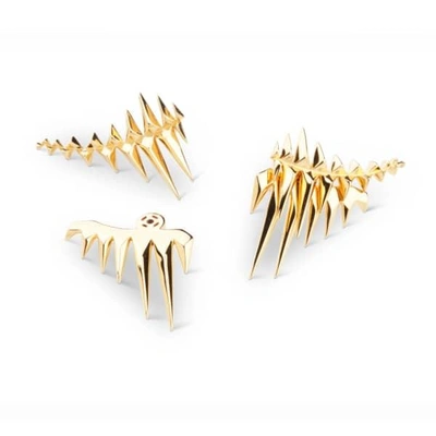 Gucci Black Sea Glacier Earrings Gold