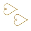 Gucci Heart Hoop Earrings - Diamonds & Gold