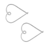 Gucci Heart Hoop Earrings - Silver