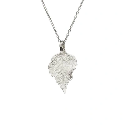 Chupi The Sweetest Thing Tiny Raspberry Leaf Necklace Silver