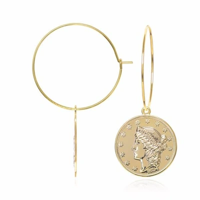 Gucci Large Coin Earrings