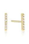 Set & Stones Cairo Mismatched Diamond Stud Earrings In Yellow Gold