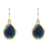 Latelita London Petite Drop Earring Sapphire Hydro Rosegold