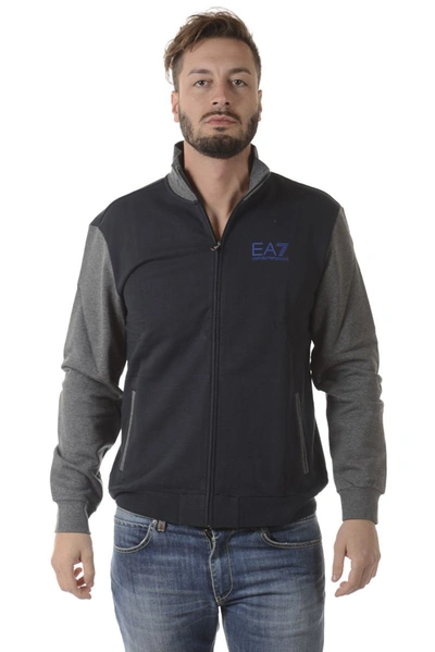 Ea7 Emporio Armani  Sweatshirt Hoodie In Blue