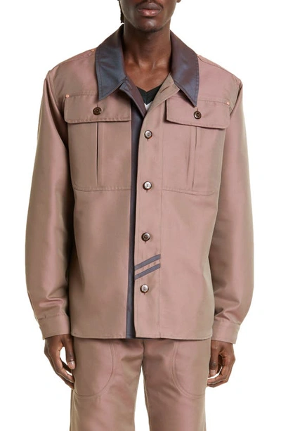Kiko Kostadinov Pink Mcnamara Work Jacket In Antique Copp/oxidized Copper
