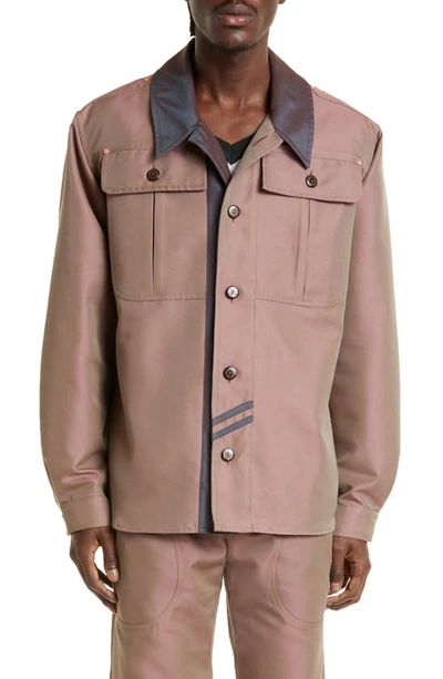 Kiko Kostadinov Pink Mcnamara Work Jacket In Antique Copper | ModeSens
