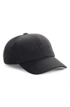 Isabel Marant Tyron Logo Cotton Twill Baseball Cap In Black/ Black