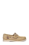 Sebago Docksides Portland Suede Mocassin In Beige Camel - Beige Taffy