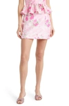 Loveshackfancy Charma Miniskirt In Pink Ivy