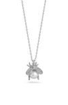 SPHERA MILANO CULTURED FRESHWATER PEARL BEE PENDANT NECKLACE