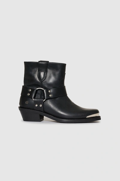 Anine Bing Mid Ryder Boots In Black