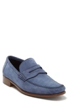 Bruno Magli Lastra Penny Loafer In Light Blue Suede