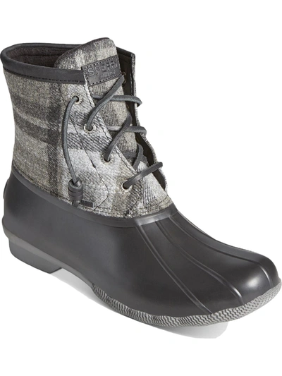 Sperry Saltwater Womens Wool Lace I[ Rain Boots In Multi