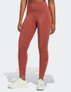 Adidas By Stella Mccartney 7/8 Yoga Leggings In Red
