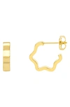Estella Bartlett Mini Wave Golden Hoops In Gold