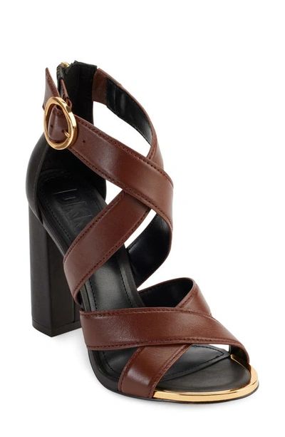 Dkny Emelen Sandal In Brown