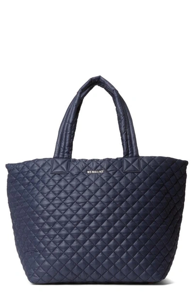 Mz Wallace Large Metro Quilted Nylon Tote Deluxe In Dawn