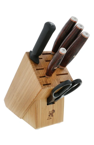 Miyabi Artisan 7-piece Knife Block Set In Stainless Steel