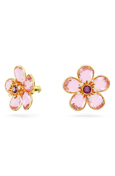 SWAROVSKI FLORERE CRYSTAL STUD EARRINGS