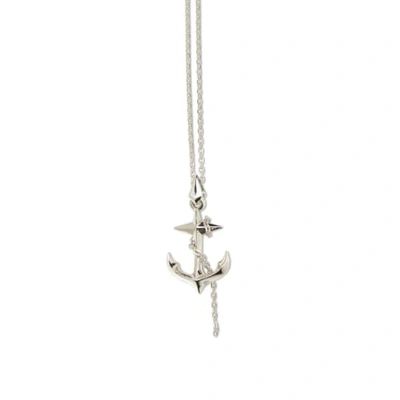 Gucci Black Sea Silver Anchor Pendant