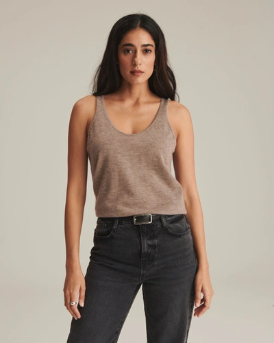 Naadam Fancy Cashmere Tank In Timber