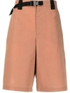 Jacquemus Le Short Meio Belted Shorts In Brown