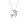 Gucci Frame Deer Necklace Sterling Silver In Deer
