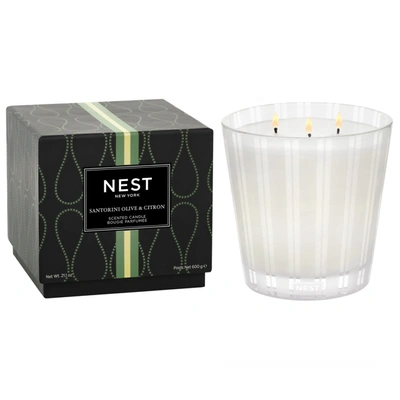 Nest Santorini Olive And Citron Candle In 21.2 oz (3-wick)