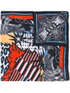 DSQUARED2 tiger print foulard,DRYCLEANONLY