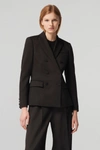 Altuzarra Fenice Two-button Jacket In Black Wool