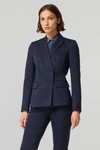 Altuzarra Indiana Double-breasted Tailored Jacket In Berry Blue