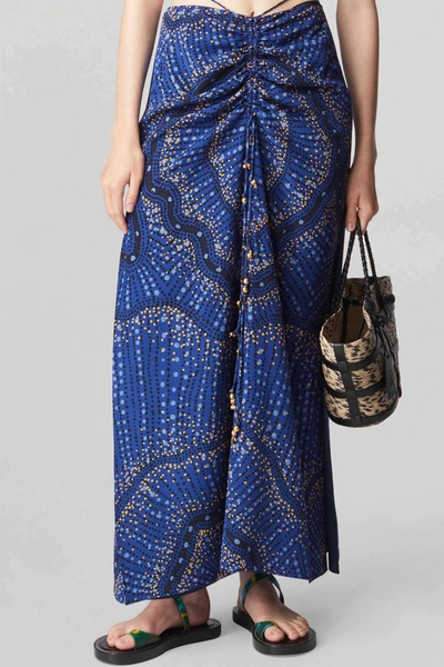 Altuzarra Graphic-print Skirt In Berry Blue