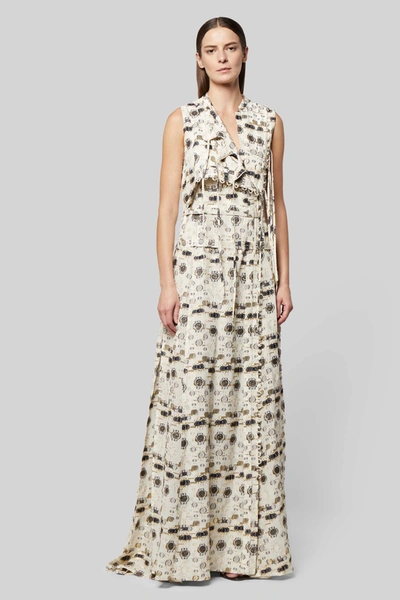 Altuzarra Women's Hakina Printed Maxi Dress In Ivory Gold