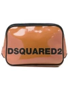 DSQUARED2 logo wash bag,VISCOSE5%