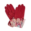 GIZELLE RENEE Palesa Fucshia Pink Leather Gloves With Md Liberty Tana Lawn