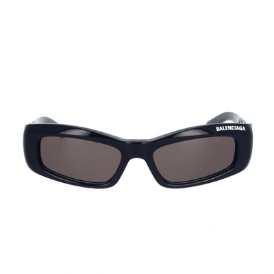 Balenciaga Eyewear Rectangle Frame Sunglasses In Black