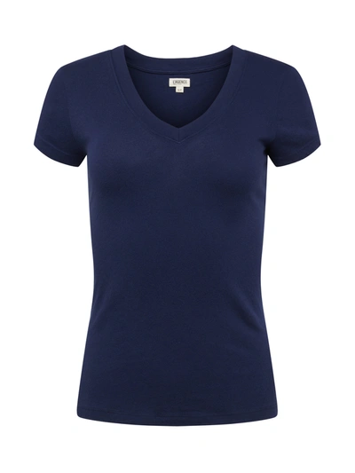 L Agence Becca Tee In Navy