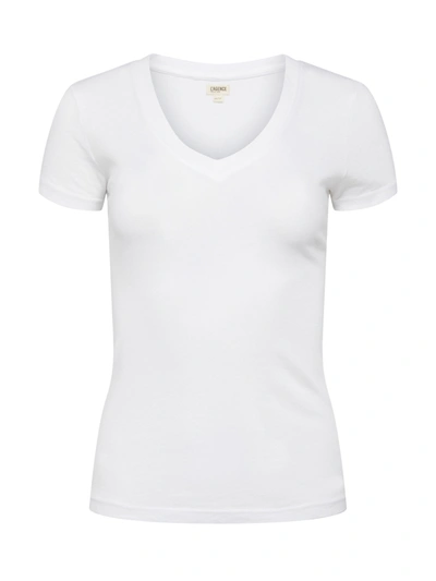 L AGENCE BECCA COTTON V-NECK TEE