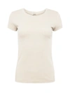 L Agence Cory High-low Tee In Vintage White