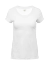 L Agence Cory Scoop Neck Tee In White