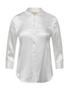 L'agence Dani Silk Charmeuse Blouse In White