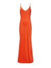L Agence Women's Jet Satin Gown In Bright Orange
