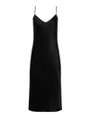 L'agence Narissa Embellished Shirred Midi Dress In Black