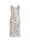 L'agence Women's Jodie Chain-print Silk Dress In Pearl Multi Horse Bit Buckle