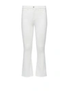 L Agence Kendra Cropped Flared Jeans In Blanc