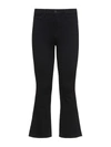 L Agence Kendra High-rise Crop Flare Jeans In Black