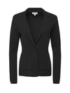 L'agence Knitted Lacey Blazer In Black