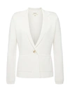 L'agence Fine-knit Single-breasted Blazer In Ivory
