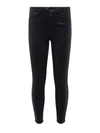 L Agence Margot Coated Jean In Black Coated